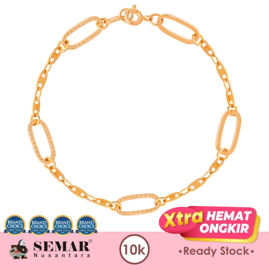 Gelang Emas Tangan Wanita Stecy Gold 10K Semar Nusantara