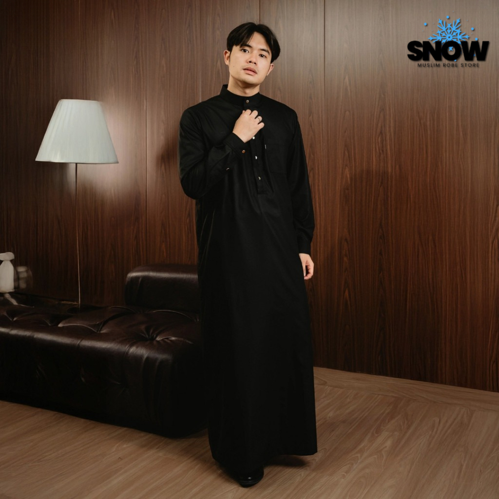 SnowMuslim - Afework Alpha Thobe Gamis Pria Premium Sienna || Afework Alpha Thobe Pria