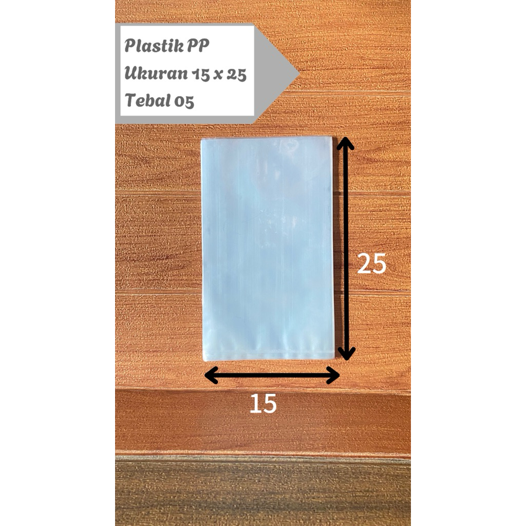 Plastik PP Ukuran 15x25 Tebal 05