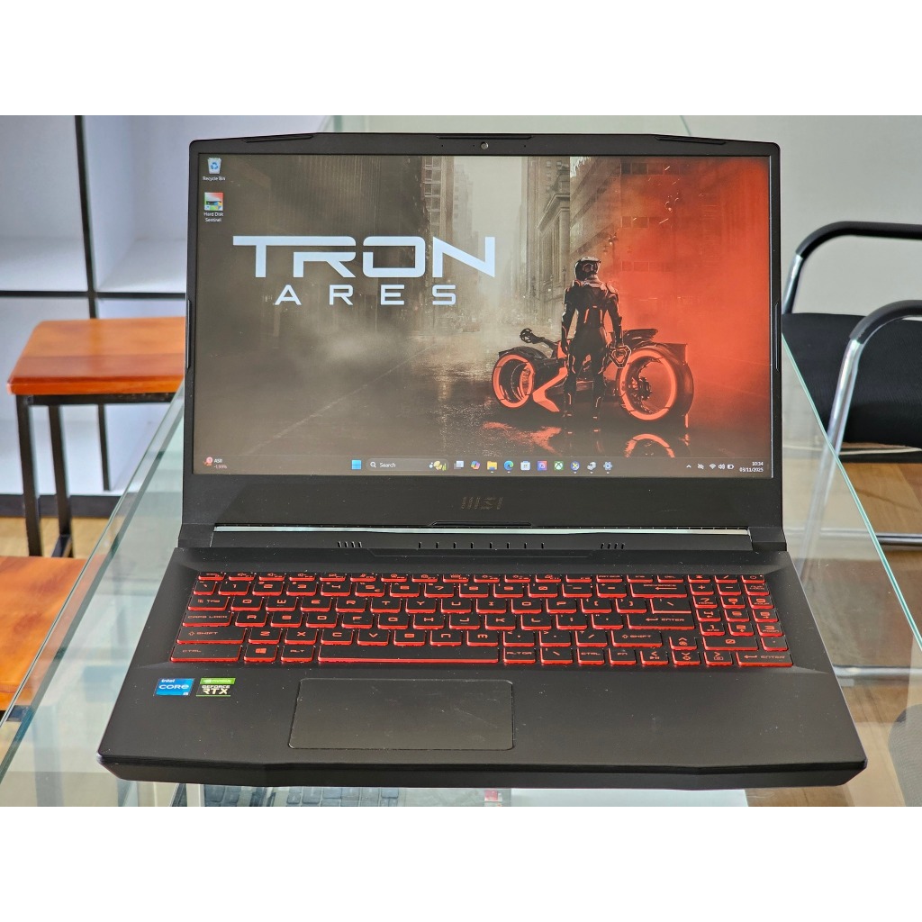 MSI KATANA GF66 11UC intel Core i5 Gen 11 Ram 16 GB Nvidia RTX 3050 144 Hz Gaming editing dan Desain