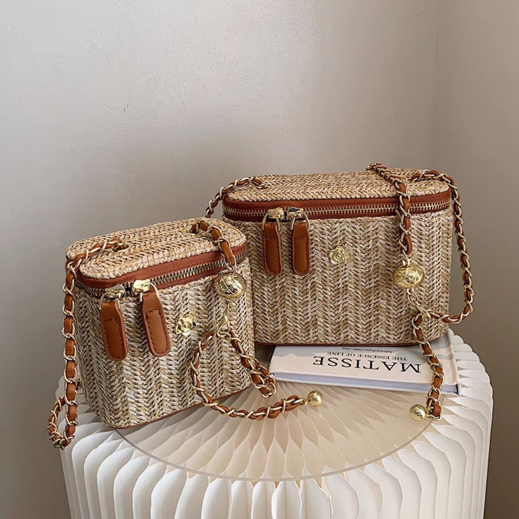 Tas Wanita Jerami || Fashion bag import Taobao