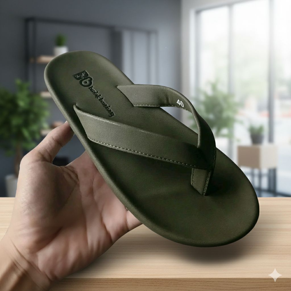 Sandal Pria Budak Bandung – Sandal Jepit Kulit Elegan Nyaman Dipakai