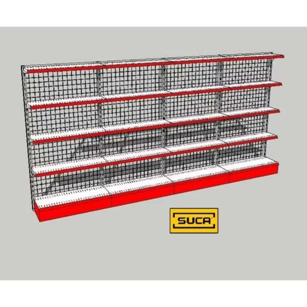 Rak Minimarket Wall T.180cm  - 1 Unit Start 3 Unit Connect