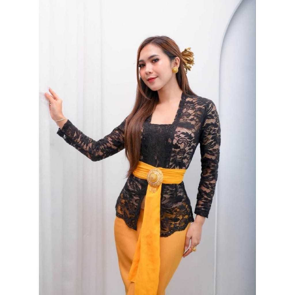 Atasan Kebaya Modern/Kebaya Bali Modern/Kebaya Bali Brokat Semi Prancis /Kebaya Brokat Kutu Baru Mod