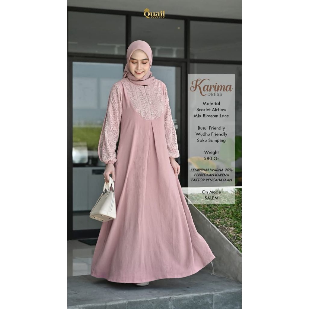 karima dress quail hijab