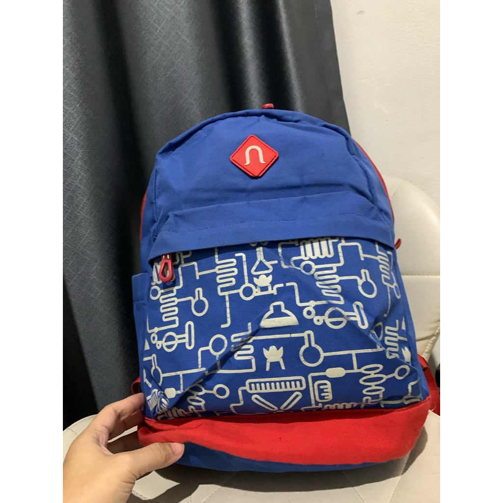 ransel neosack backpack biru poliester preloved