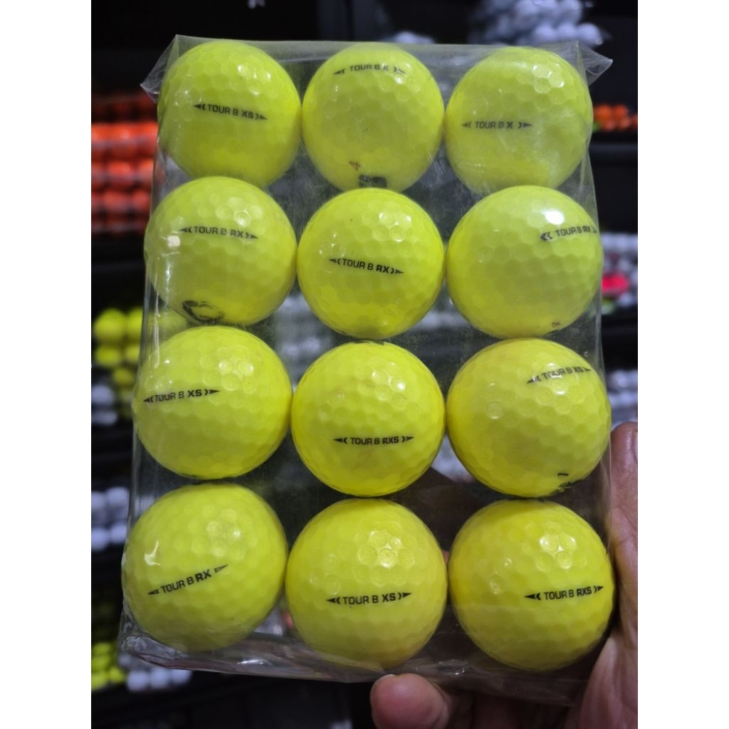 BOLA GOLF BEKAS BRIDGESTONE TOUR B MIX KUNING GRADE A ISI 12PCS