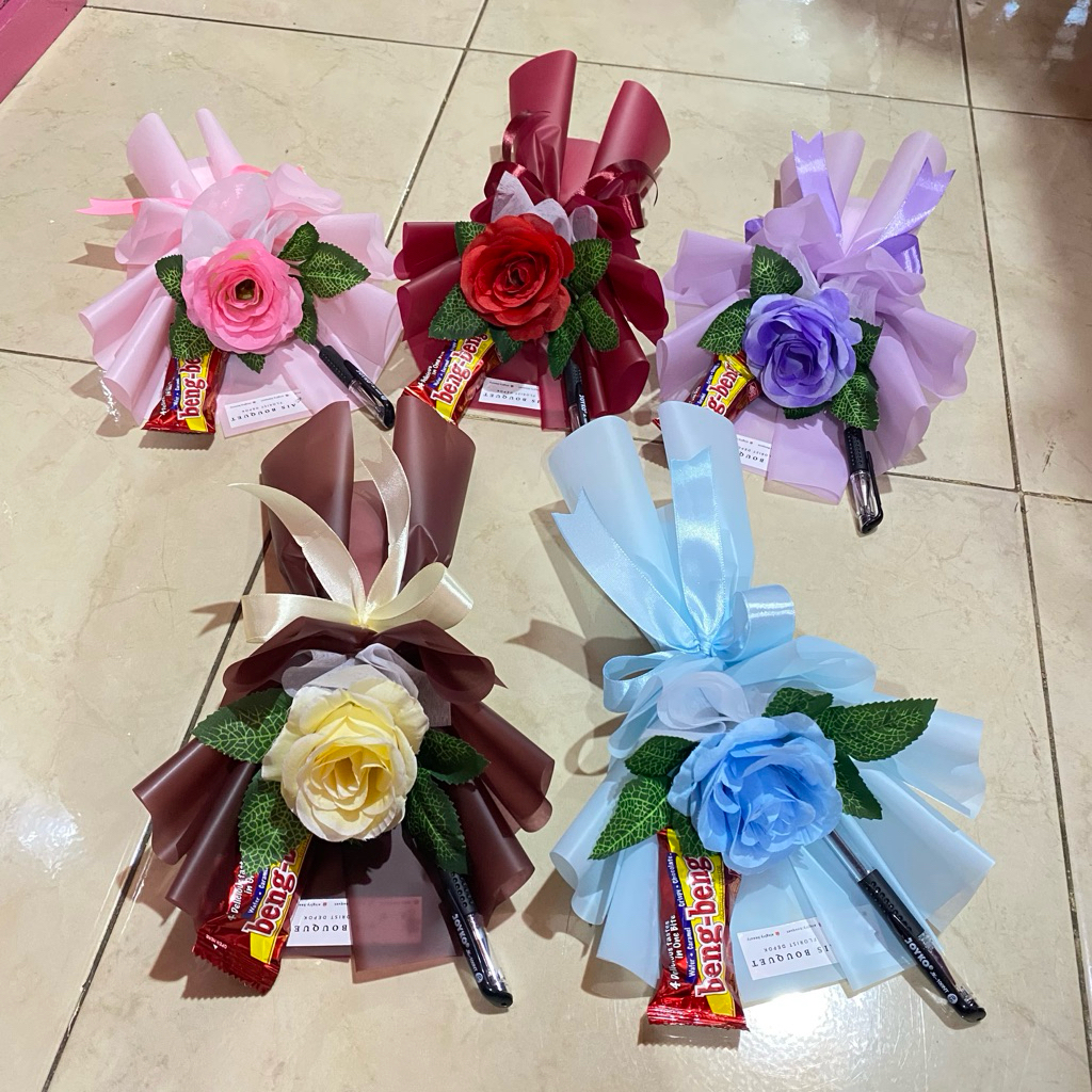 buket snack || buket bunga || buket pulpen || buket hari guru || gift hari guru