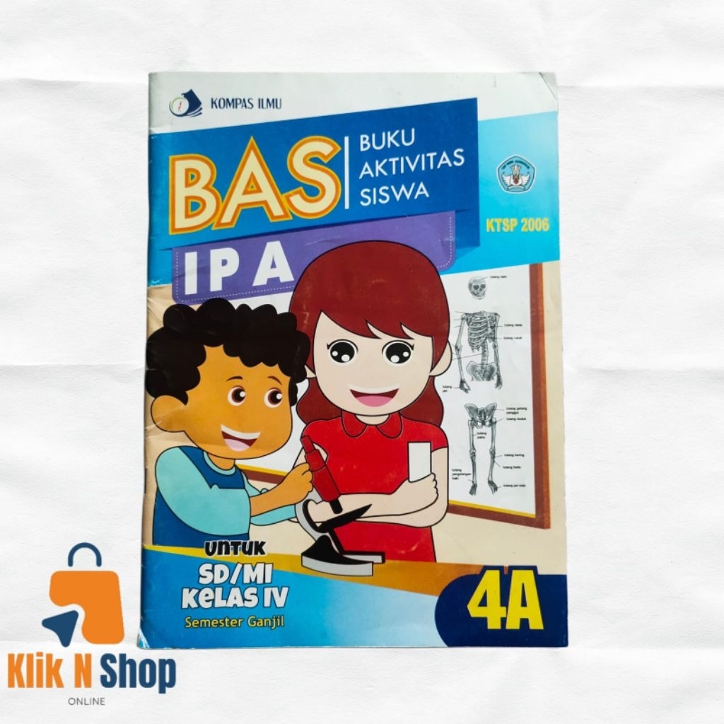 BAS Buku Aktivitas Siswa Kelas 4 Semester Ganjil Ktsp 2006 IPA / Matematika
