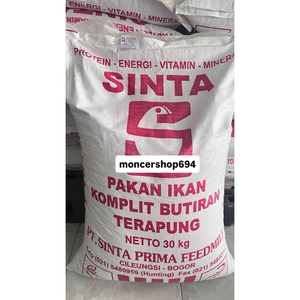 sinta - 2 mm protein 32%/ pakan lele/pur lele/ pelet lele/ pakan ikan berprotein tinggi / 1 karung 3
