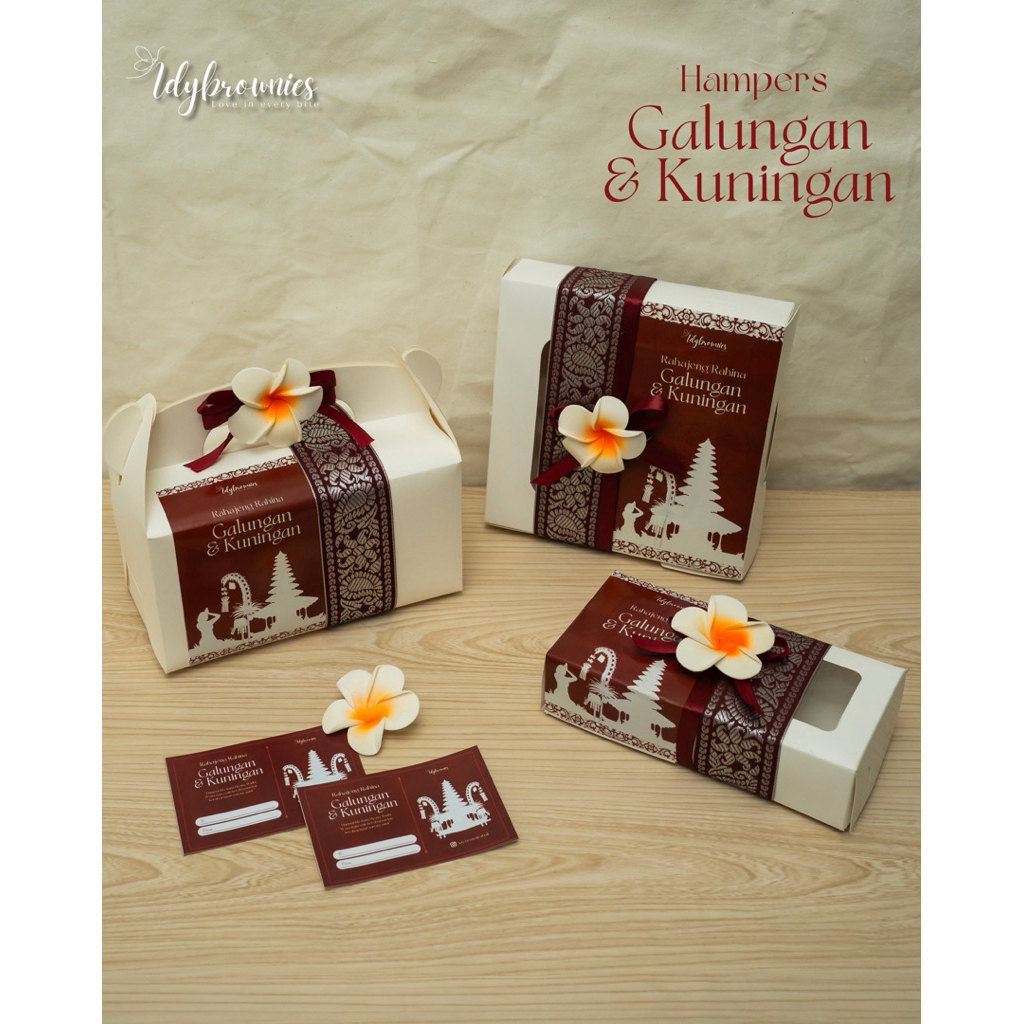 HAMPERS GALUNGAN KUNINGAN, BROWNIES HAMPERS, FUDGY BROWNIES HAMPERS