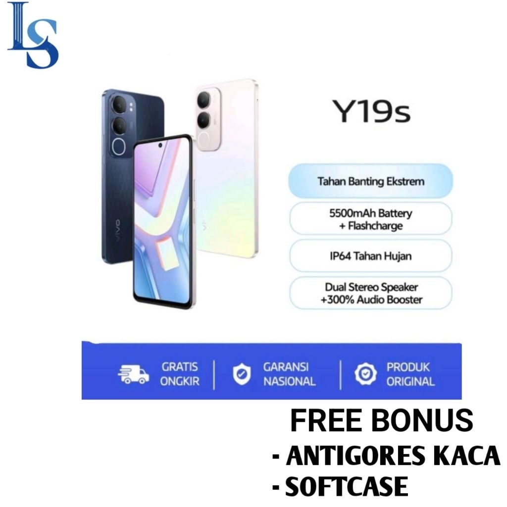 HP VIVO Y19S RAM 4/64 GB | 4/128 GB | 6/128 GB [Vivo Y19s 4/64 GB] Garansi resmi