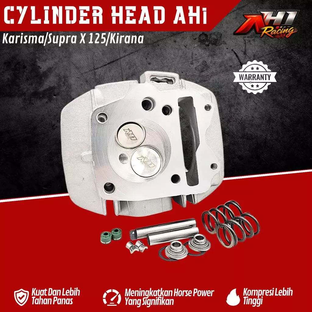 Cylinder Head Kop Karisma Supra X 125 Kirana 24/28 25/29 26/30mm