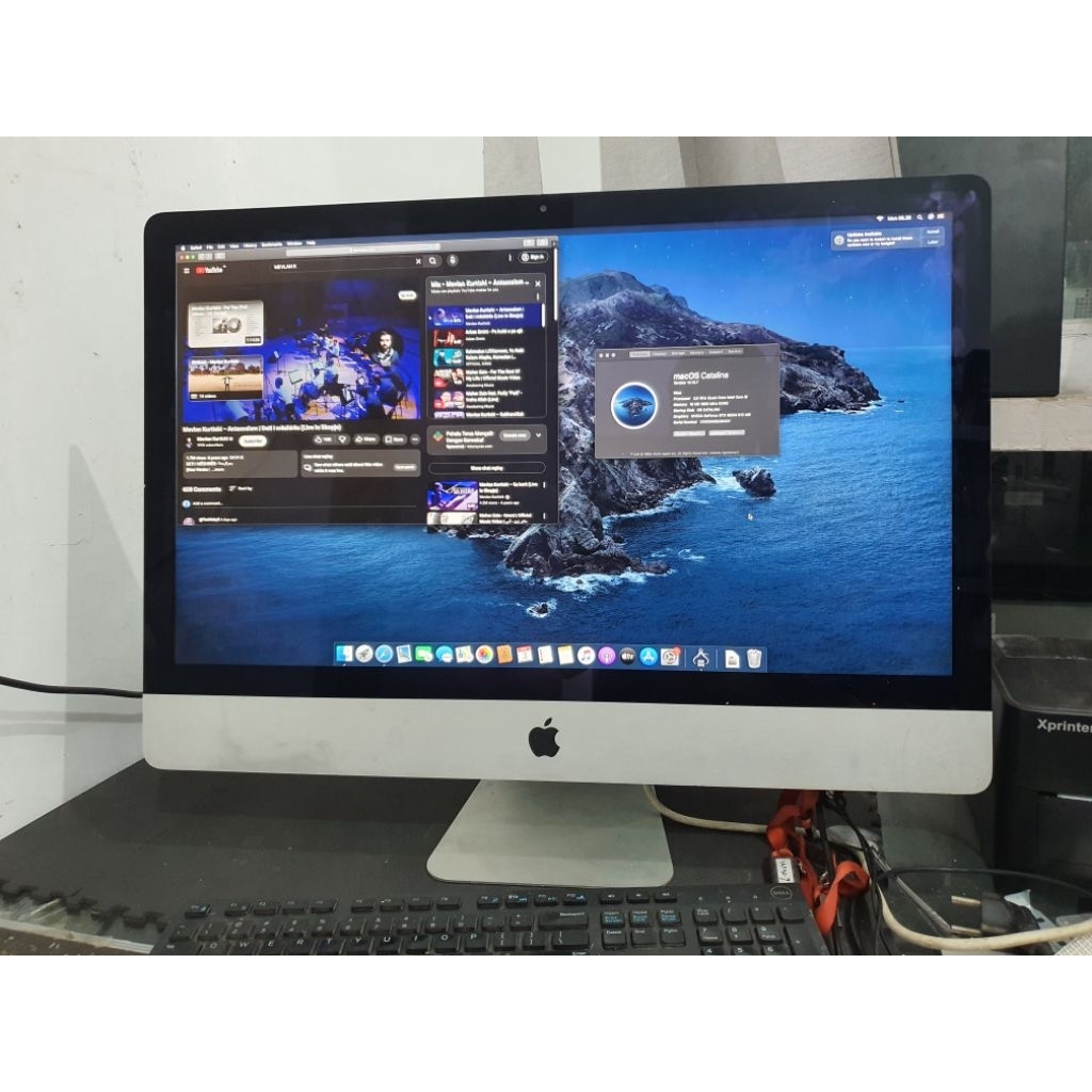 apple imac 27" core i5 ram 16gb ssd 512gb, imac slim late 2012 (A1419) normal