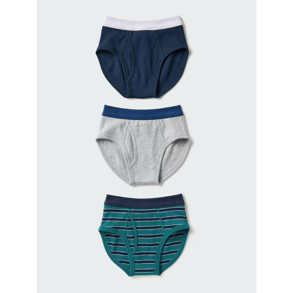 UNIQLO Kids Brief Celana Dalam Pakaian Dalam Segitiga / Boxer Anak Laki-laki 3P Original