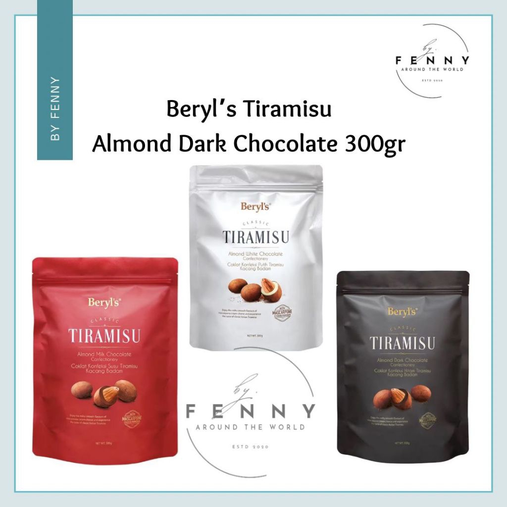 BERYL'S - TIRAMISU ALMOND CHOCOLATE - DARK CHOCOLATE - ORIGINAL MALAYSIA