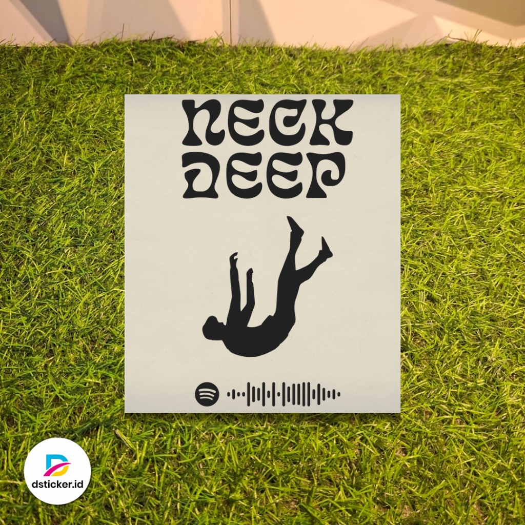 Cutting Sticker Neck Deep | Sticker Tahan Air Rockband Retro Variasi Laptop Motor Mobil Helm