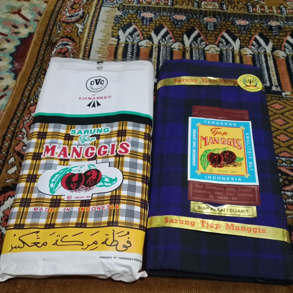 sarung jadul tjap Manggis kdt CVC tjimanggu (baru)