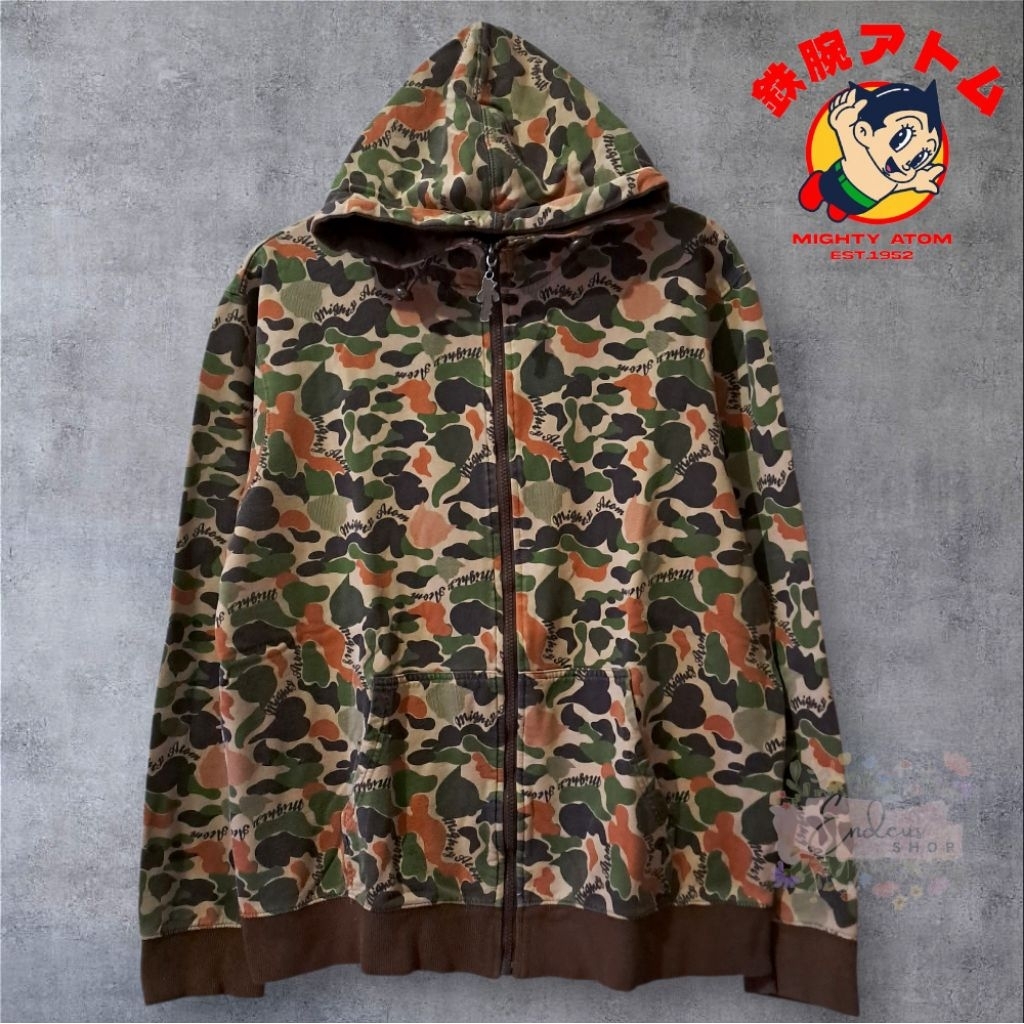HOODIE ZIPPER MIGHTY ATOM ASTRO BOY MOTIF CAMO SIZE XL