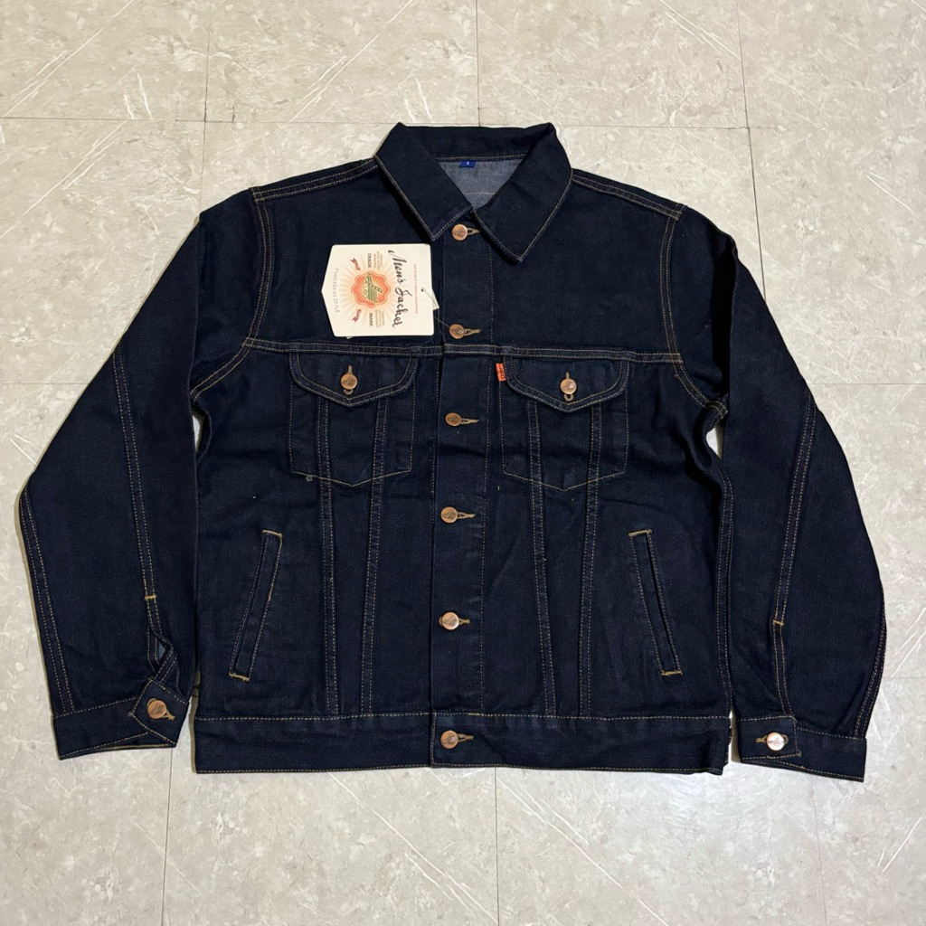 Jaket denim pria Lea original 211.07.01