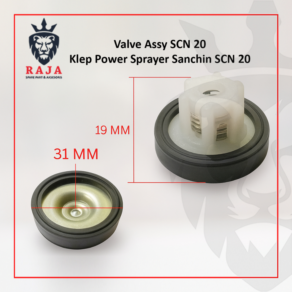 Valve Assy SCN 20 / Klep Power Sprayer Sanchin SCN 20 / Klep Assy Cuci Steam SCN 20