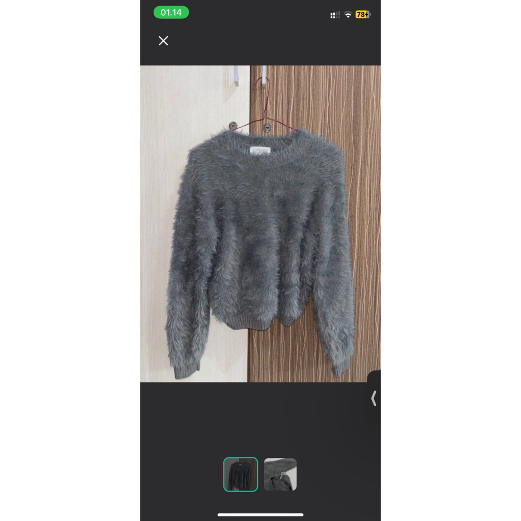 zara fuzzy winter sweater musim dingin