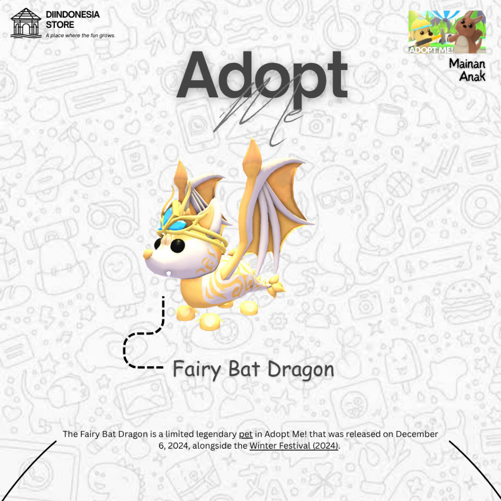 [Fast Delivery]  Fairy Bat Dragon FR | Adopt Me  Fast Respon and Delivery