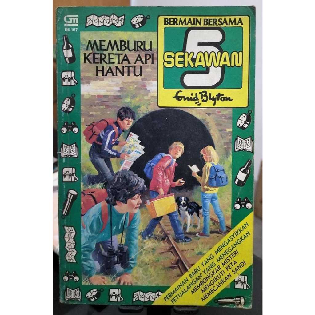 NOVEL ENID BLYTON - BERMAIN BERSAMA 5 SEKAWAN MEMBURU KERETA HANTU