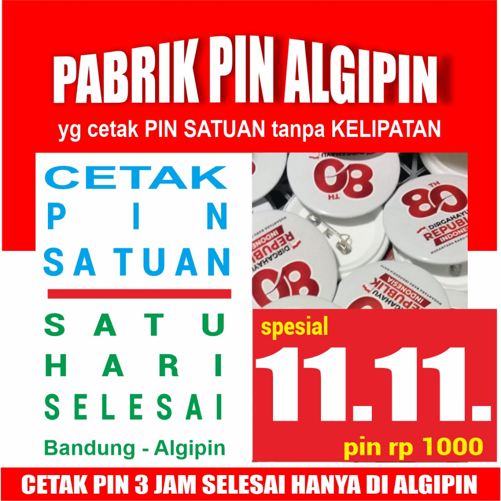 PIN CUSTOM PENITI 7.5CM / PIN BROS CUSTOM 75MM TERMURAH / PIN BROSS SOUVENIR 75 MM