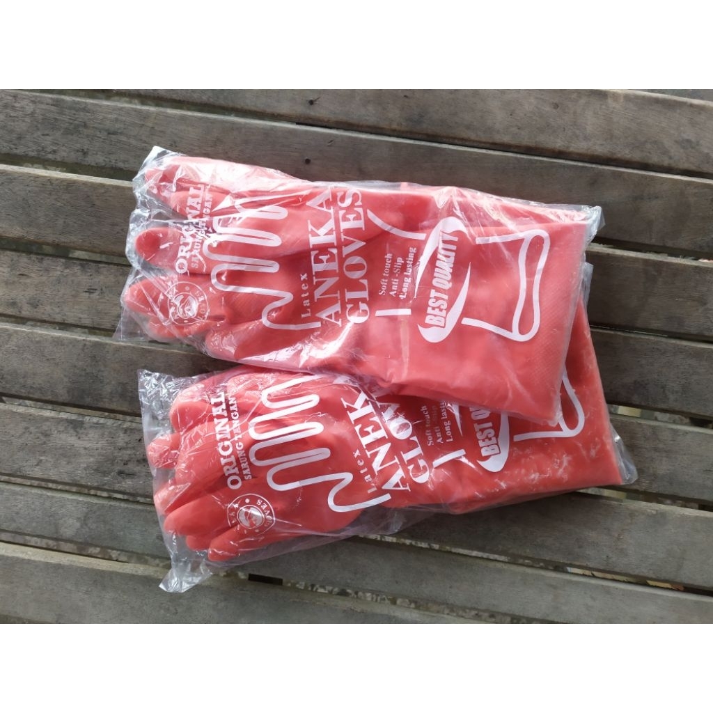 sarung tangan karet Latex / sarung tangan karet tebal