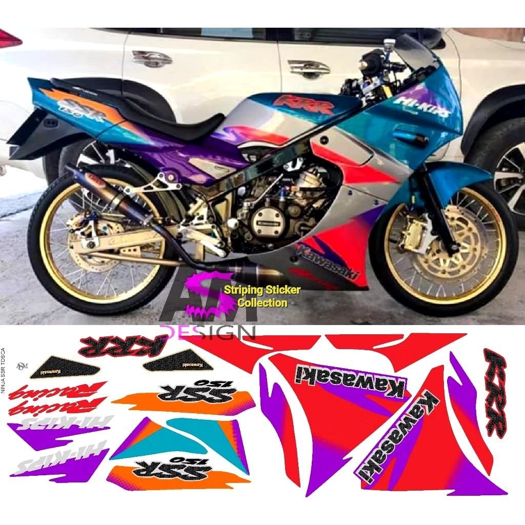 Sticker Striping Motor Kawasaki Ninja SSR Thailand 1997
