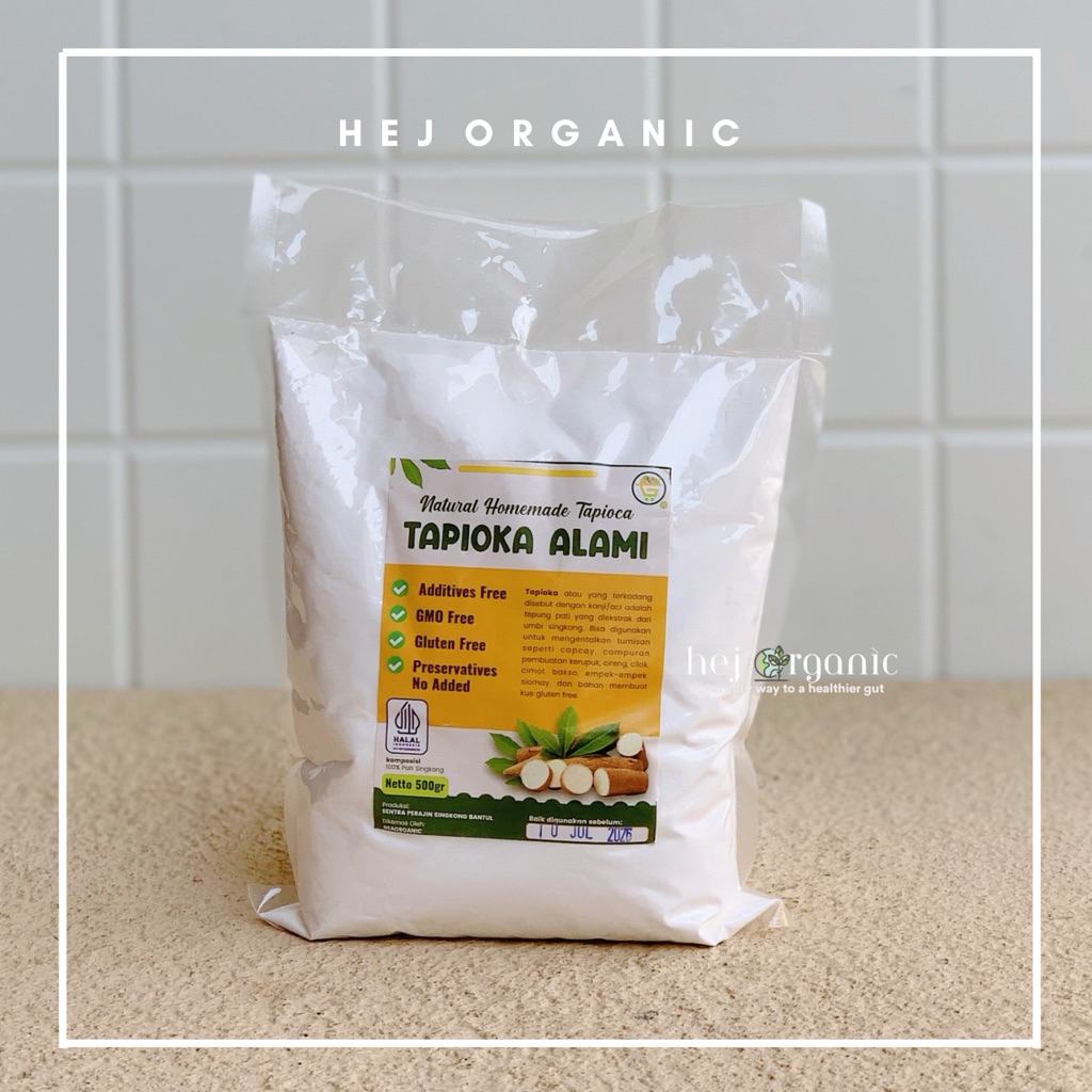 Tepung Tapioka Organik Tanpa Rafinasi Tanpa Pemutih