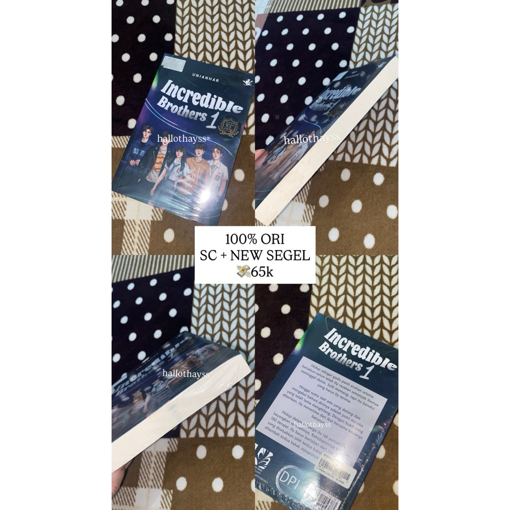 Novel Incredible Brothers 1