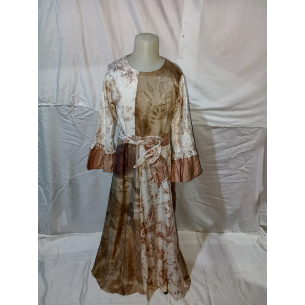 SALE Baju Anak Combinasi Sasirangan Dan Ecoprint Untuk Usia 11-12 thn.