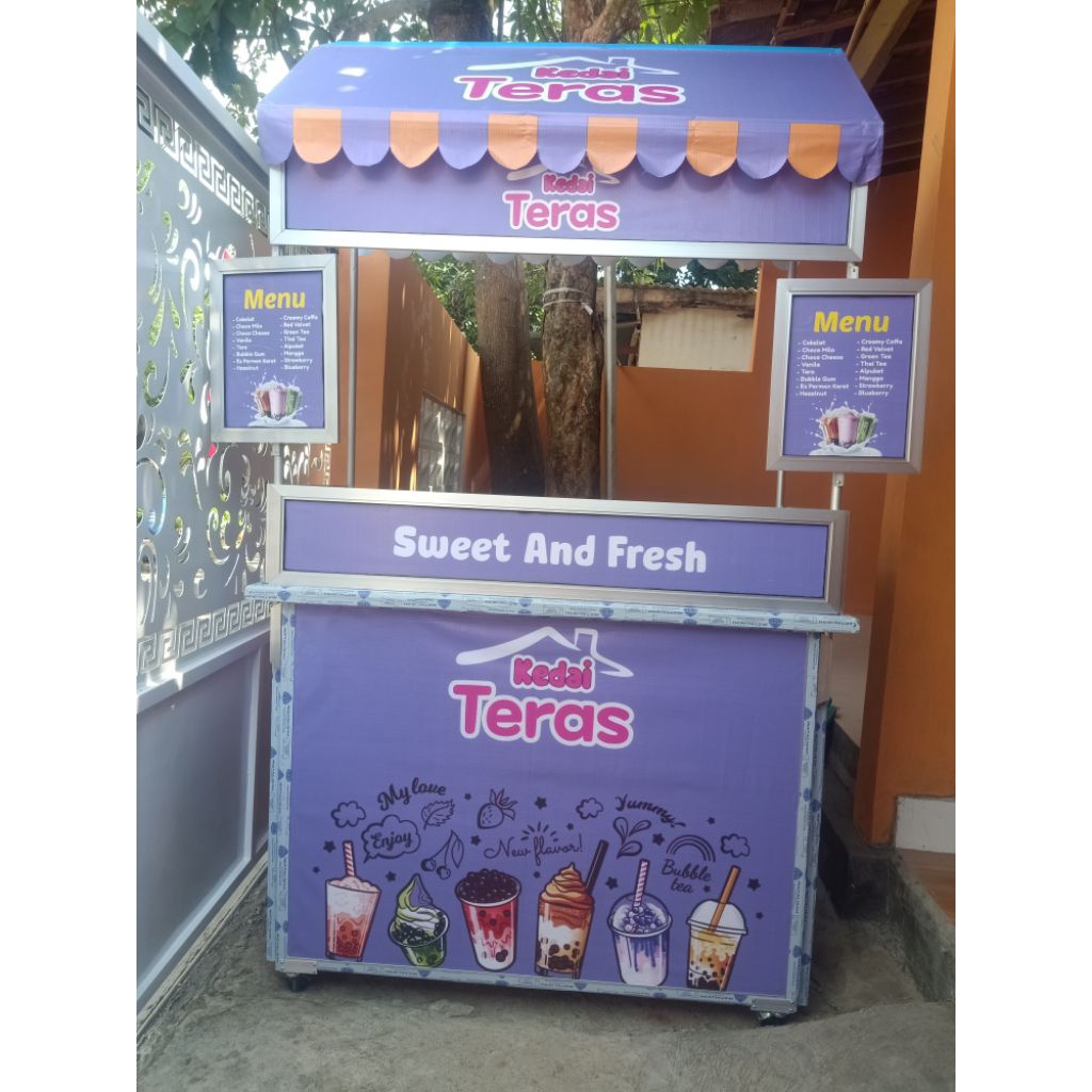 booth container potable lipat bekas