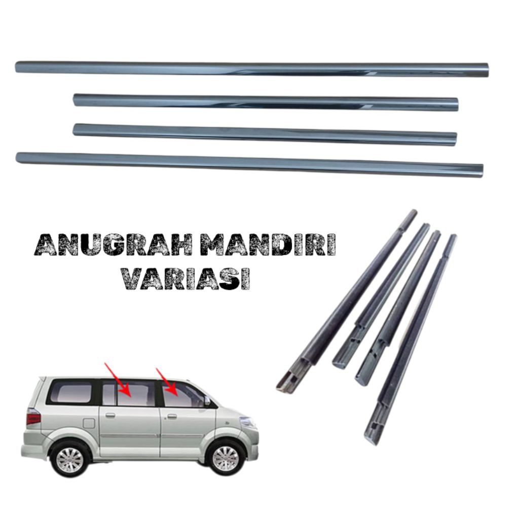 LIS KACA SAMPING MOBIL SUZUKI APV 4PCS