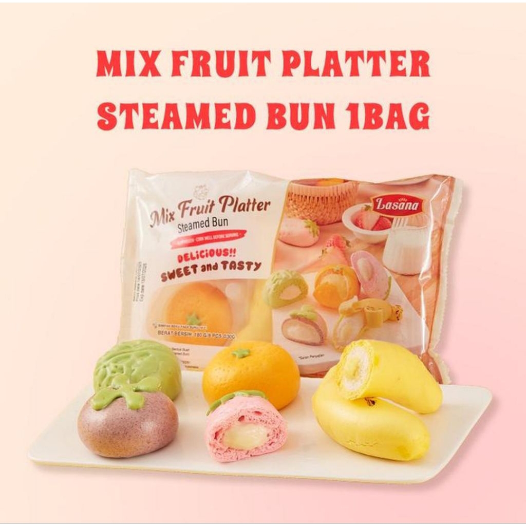 Mix Fruit Platter Steamed Bun