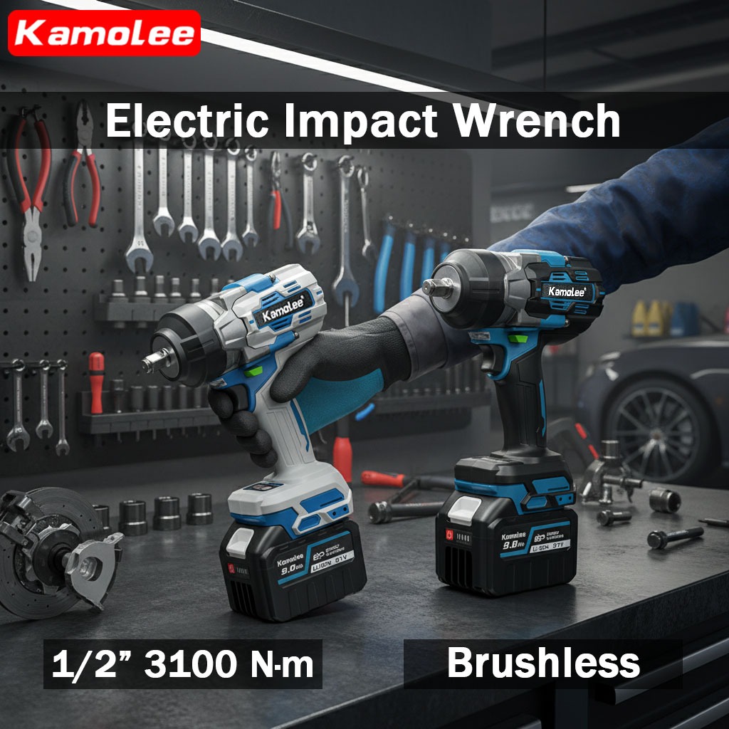 Kamolee Kunci Pas Listrik 1/2"  3100N.M Torsi Tinggi