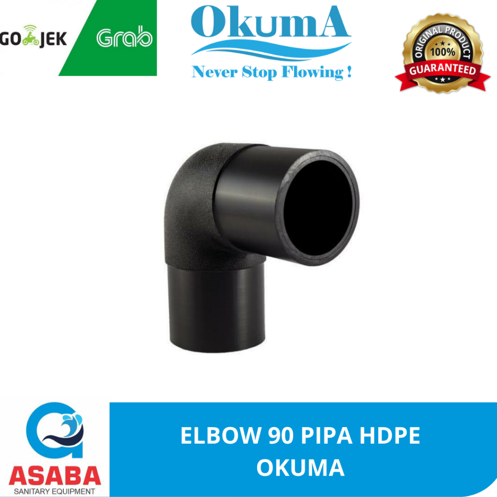 PN 10 ELBOW90D 160MM HDPE OKUMA