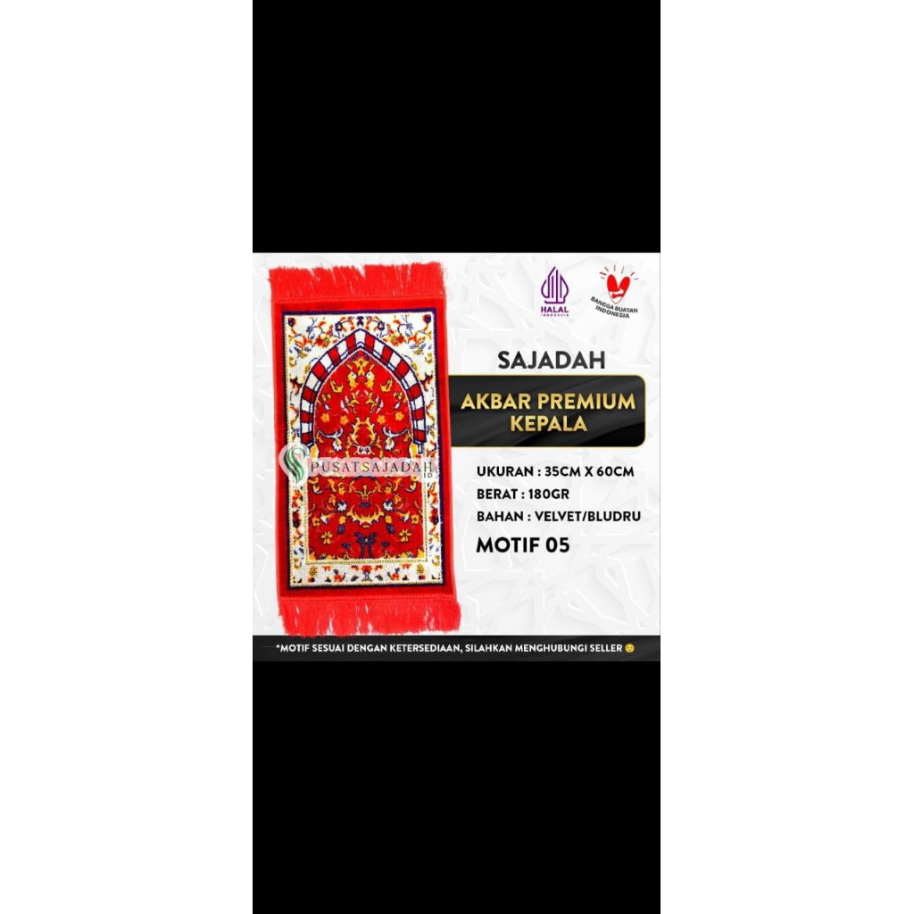 Sajadah Akbar Premium Kepala