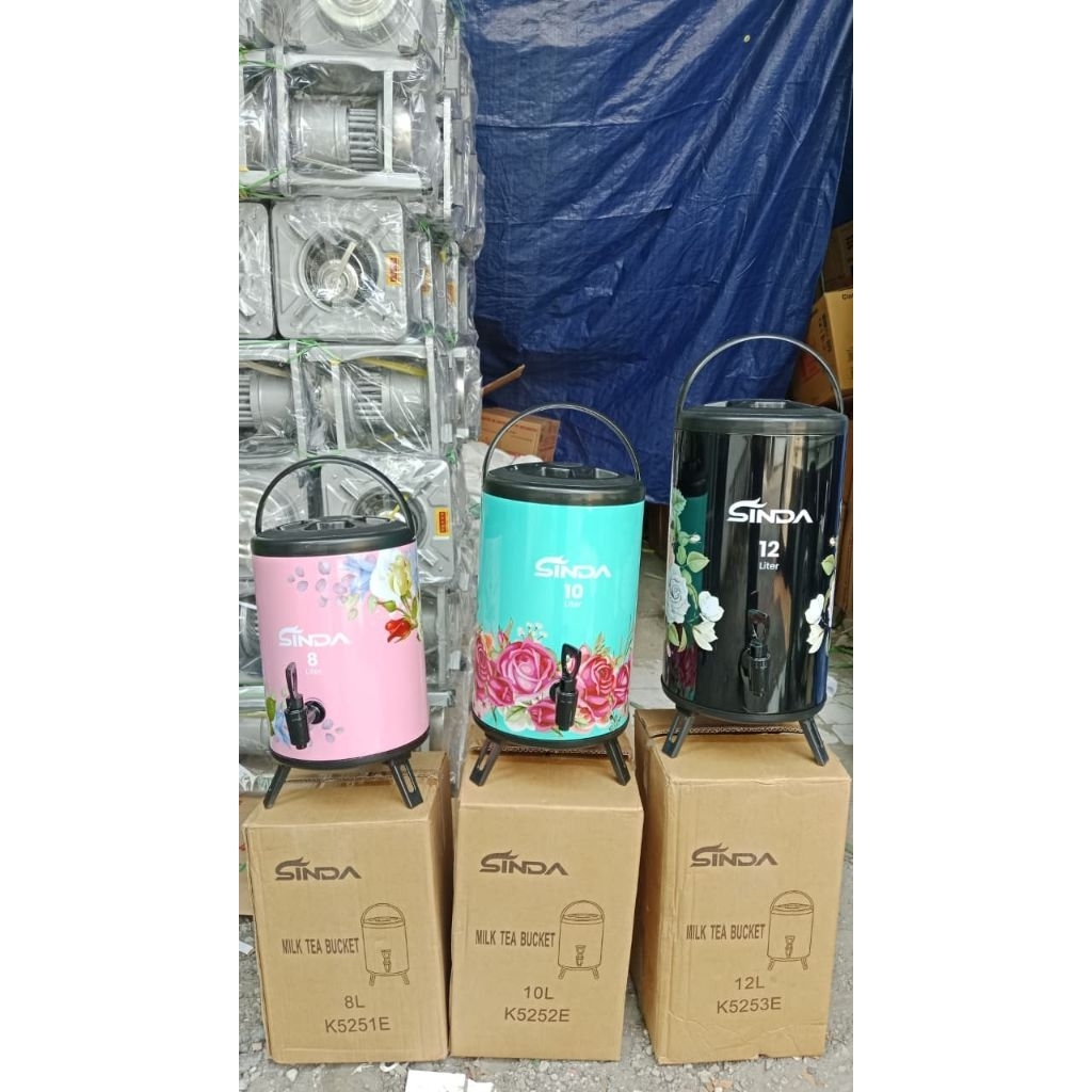 sentra_prasmanan MilkTea Bucket Motif/ Dispenser Minuma  Kopi Teh Motif