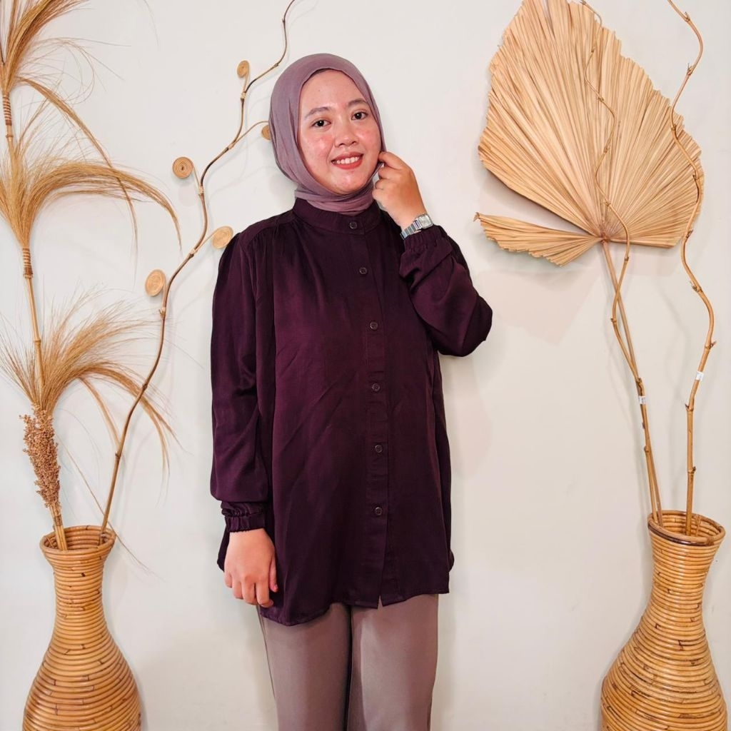 CALISTA BLOUSE ATASAN WANITA RAYON DIOR TWILL PREMIUM