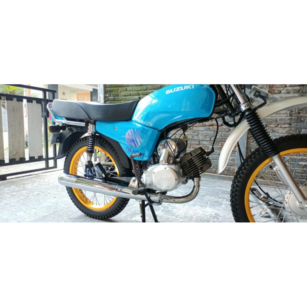 Knalpot racing Suzuki A100 L2 super suara kering mirip RX king kyx racing