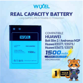 WIXEL Baterai Modem Bolt Slim 2 Andromax M2P E5577 E5573 E5673 E5575 HB434666RBC Battery Batrai Batr