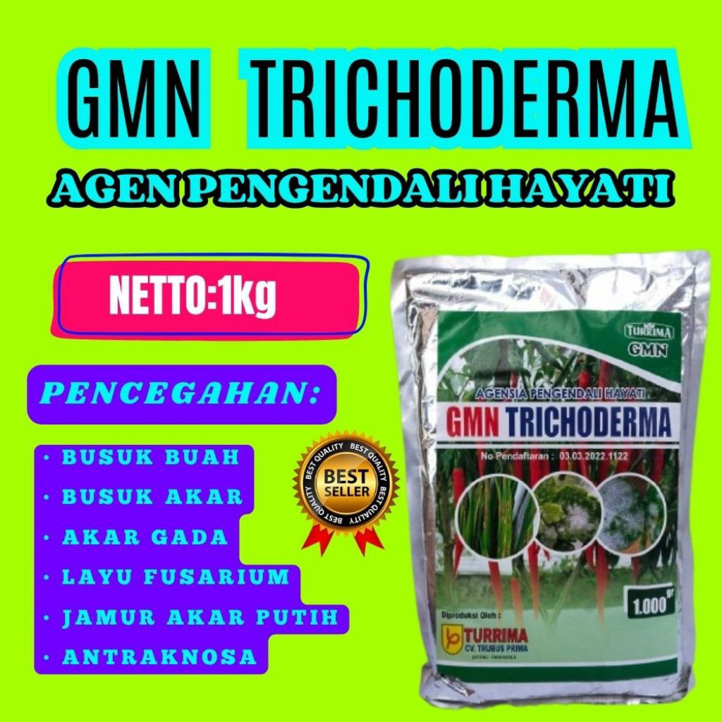PANEN MELIMPAH  GMN Trichoderma Conidia  GMN Trichoderma Collectrichum Isi 1kg