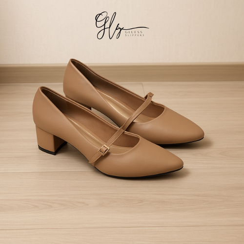 Sepatu pantofel wanita hak 5 cm / sepatu kerja wanita kantor modis