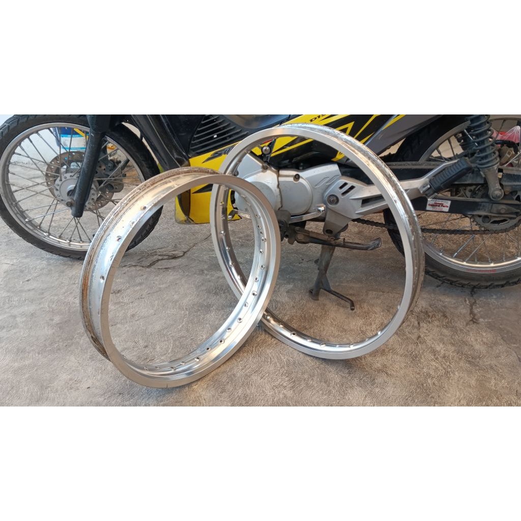 Velg TK japan Silver 2.50-18 & 1.60-21