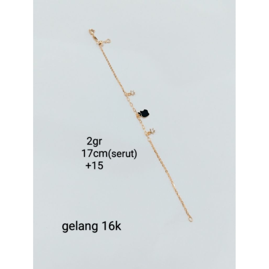gelang emas  16 karat