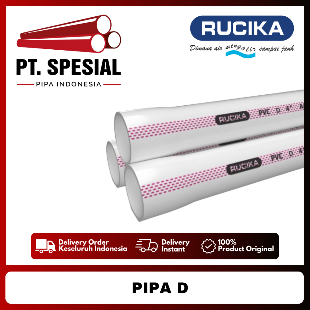 Pipa PVC D Standard Rucika 3" Pipa PVC Rucika - 07