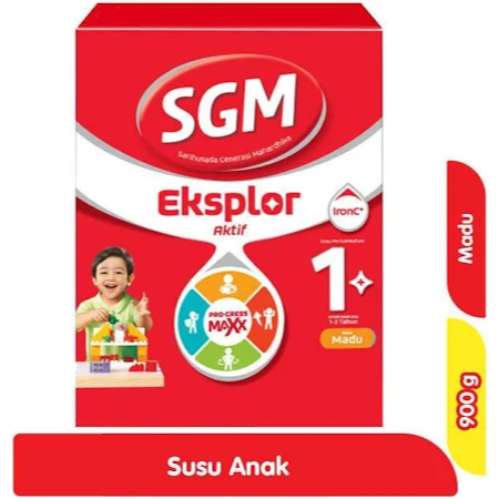 SGM 1+ Eksplor Madu 900g susu pertumbuhan usia 1-3 tahun rasa madu